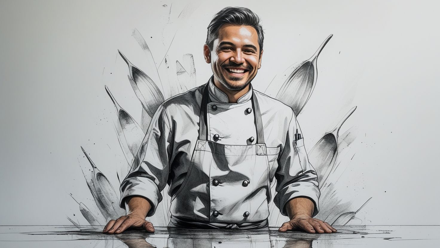 Chef supervisando prevención de plagas en cocina profesional de restaurante