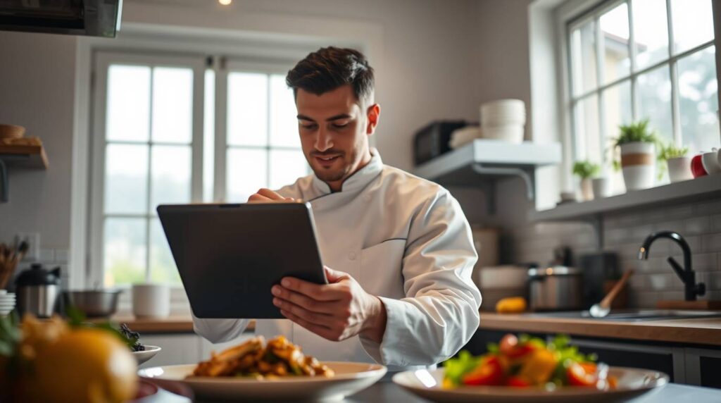 Chef usando SEO para ganar más como chef en su restaurante